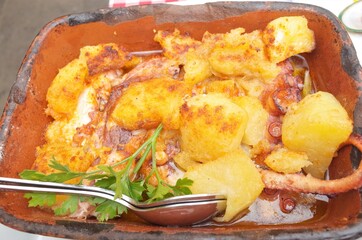 タコのグリル（ポルトガル・ポルト）