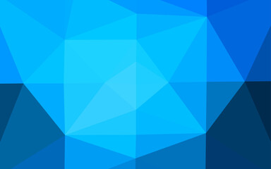 Obraz premium Light BLUE vector polygonal pattern.