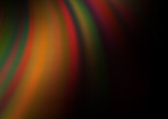 Dark Orange vector pattern with liquid shapes.