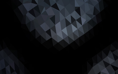 Obraz premium Dark BLUE vector polygonal pattern.