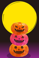 おばけかぼちゃ　背景素材
