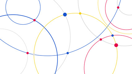 Futuristic data network connection elements abstract background