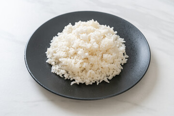 cooked rice on plate