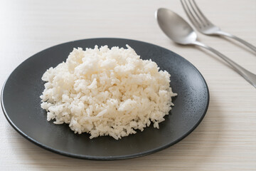cooked rice on plate