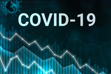 Reducing the number of infected covid-19. Stabilization of the global situation with coronavirus concept