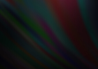 Dark Silver, Gray vector pattern with curved circles.