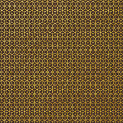 Metallic Gold Pattern on Brown Vintage Leather Texture Background
