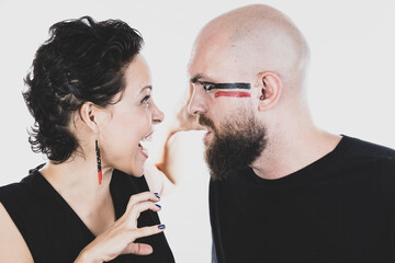 Portrait of a couple in love