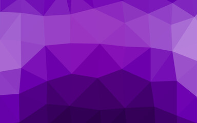 Fototapeta premium Light Purple vector shining triangular pattern.