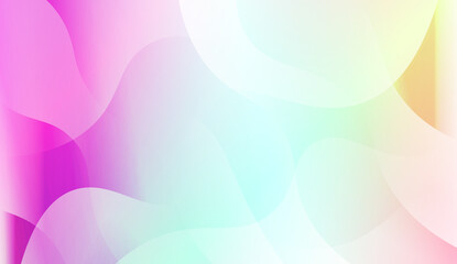 Geometric Wave Shape with Colorful Gradient Color Background Wallpaper. Vector Illustration.