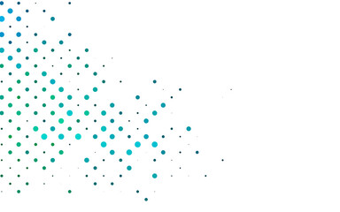 Light BLUE vector cover with spots.