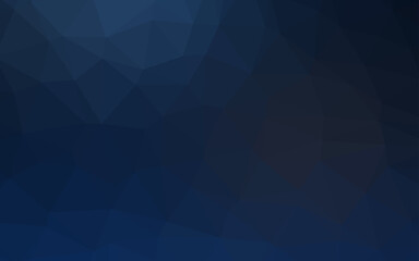 Obraz premium Dark BLUE vector shining triangular background.