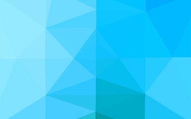 Fototapeta premium Light BLUE vector polygonal background.