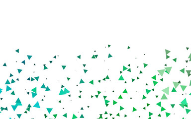 Fototapeta premium Light Blue, Green vector pattern in polygonal style.