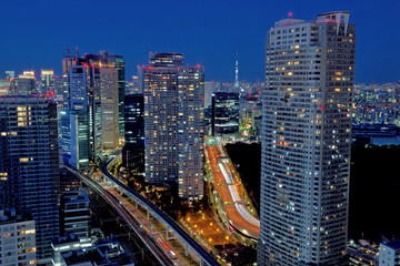 Fototapeta na wymiar 世界貿易センタービルから見た夜景