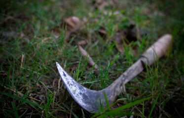 Farmers Sickle Retro Grass Cutting Hand Tool Tribal Farming Tool