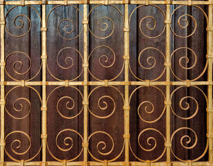 Grille ouvragée dans le château de Blois, France