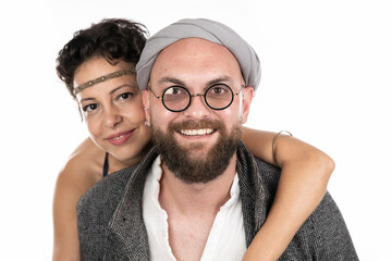 Portrait of a couple in love