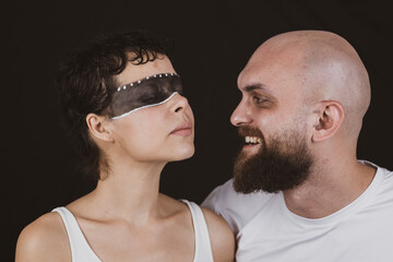 Portrait of a couple in love