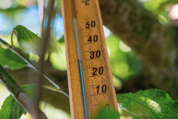 Warme Temperaturen im Sommer