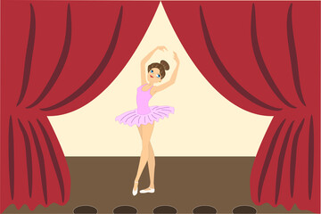 dancer performs in the theater © gianni