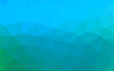 Light Blue, Green vector abstract polygonal cover.