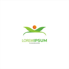 Nature creative symbol organic concept. Leaf icon, Corporate identity logotype, company graphic design