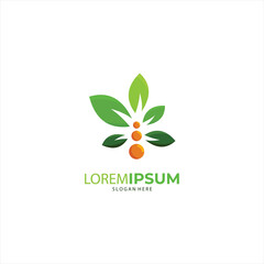 Nature creative symbol organic concept. Leaf icon, Corporate identity logotype, company graphic design