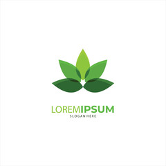 Nature creative symbol organic concept. Leaf icon, Corporate identity logotype, company graphic design