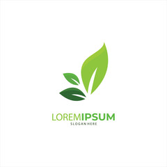 Nature creative symbol organic concept. Leaf icon, Corporate identity logotype, company graphic design