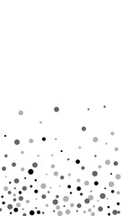 Scattered random black dots. Dark points dispersio