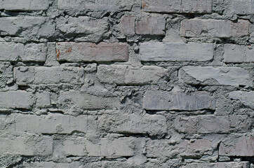 Brick wall. Old brick. A wall of stone.