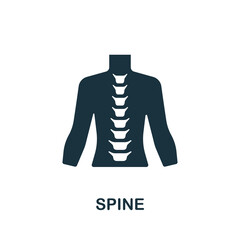 Spine icon. Simple element from internal organs collection. Creative Spine icon for web design, templates, infographics and more