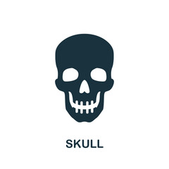 Skull icon. Simple element from internal organs collection. Creative Skull icon for web design, templates, infographics and more