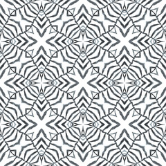 Organic tile. Black and white charming boho chic 