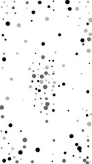Scattered random black dots. Dark points dispersio
