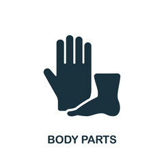 Body Parts icon. Simple element from internal organs collection. Creative Body Parts icon for web design, templates, infographics and more