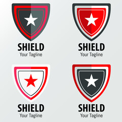 Simple Shield Logo Design Vector Set II