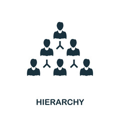 Hierarchy icon. Simple element from business intelligence collection. Creative Hierarchy icon for web design, templates, infographics and more