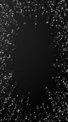 Beautiful snowfall Christmas background. Subtle fl