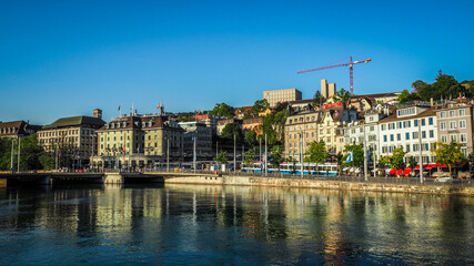 Obraz premium Zurich is the biggest city in Switzerland