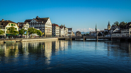 Obraz na płótnie Canvas Zurich is the biggest city in Switzerland