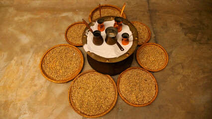 Coffee Making Pot and Cup Set 