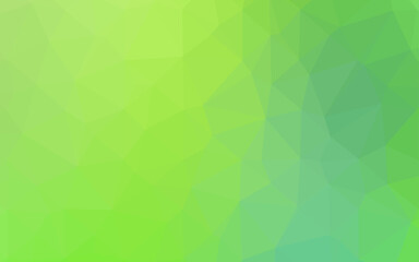 Light Blue, Green vector low poly cover.