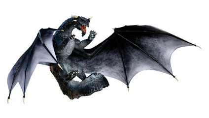 Fototapeta premium 3D Rendering Fairy Tale Dragon on White