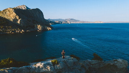 Crimean landscape from a bird's eye view