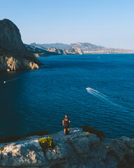Crimean landscape from a bird's eye view