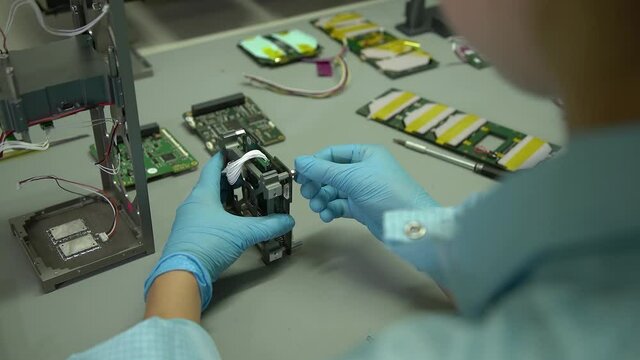 space microsatellite assembly and calibration process