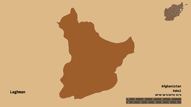 Laghman, province of Afghanistan, zoomed. Pattern