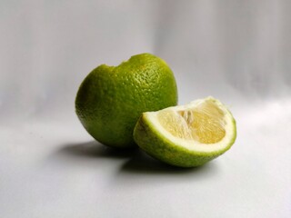 limon,mousambi, musambi, sweet lime, sweet lemon, and sweet limetta on light background